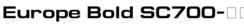 Europe Bold SC700字体转换